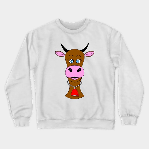 BLUE Eye Cow Lover Crewneck Sweatshirt by SartorisArt1